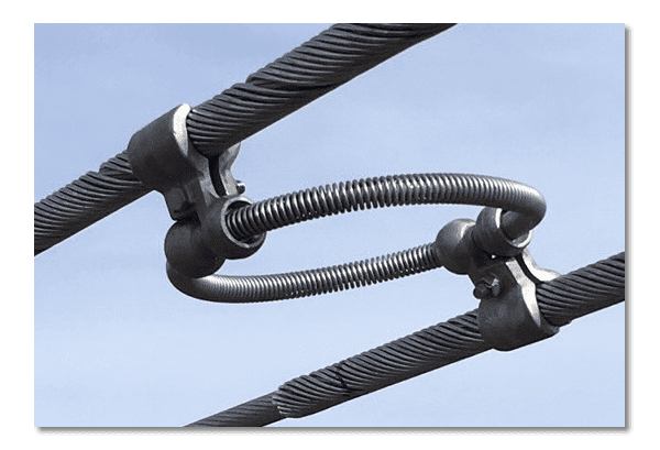 Product Installations Image of power line spacers