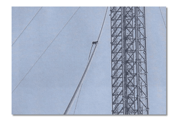 AR Products Snubber System Vibration dampers in power system for Guy Wires on Broadcast Structures